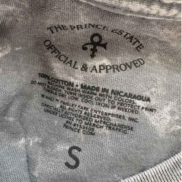 Upcycled Prince Purple Rain Graphic Band Flannel Plaid Shirt Grunge Country Rock - Picture 7 of 7